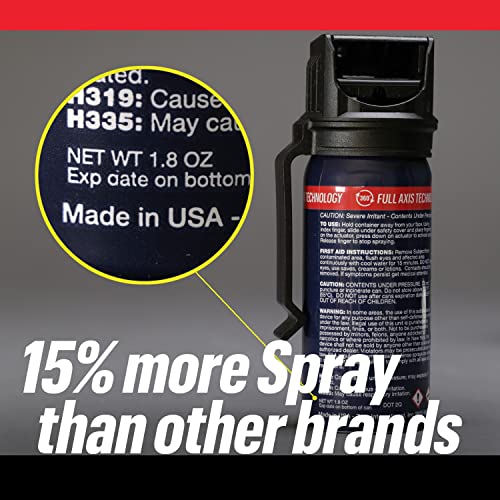 Vexor Pepper Spray Full Axis with Belt Clip for Self Defense — 1 Pack