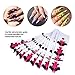Anself 100Pcs Nail Form Sticker Nail Art Tip Acrylic UV Gel Nail Extension Guide Self-Adhesive Form