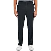 Perry Ellis Mens Portfolio Solid Flat Front Pant with Gripper Waistband