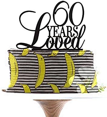 Anniversary Cake Topper,60th Birthday Cake Topper,Personalized 60 Year Loved Cake Topper, Custom Cake Topper,Birthday Decoration.