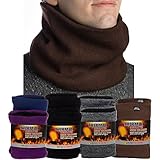 2 Pack Arctic Extreme Thick Heat Trapping Thermal Insulated Fleece Lined Neck Warmers Gaiters Unisex Cold Weather Gear Winter Face Mask