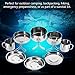 VGEBY1 8Pcs/Set Outdoor Camping Cookware Set, Portable Stainless Steel Picnic Cooking Utensils Setthumb 4