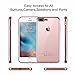 iPhone 7 Plus Case,Amuoc Soft Bumper Cover with Crystal Clear Back Panel Protective Case for iPhone 7 Plus (Rose gold)
