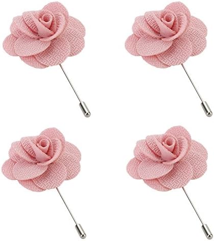 LUHEN 4PCS/LOT Men's Floral Brooches Corsage Business Suit Lapel Pin Collar Pin