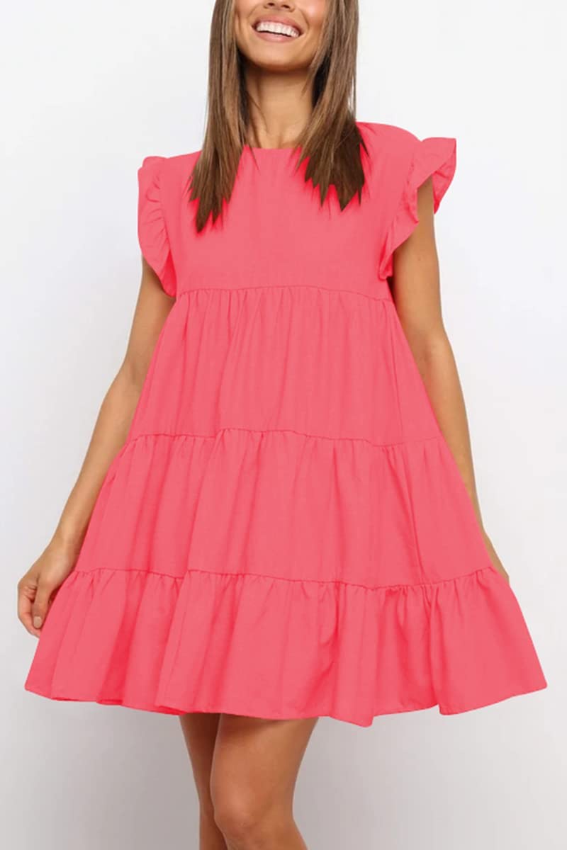 ihot Women Summer Cotton Tunic Mini Dress