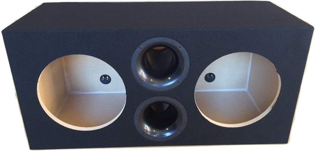 36.7 Hz Custom Ported/Vented Sub Box Subwoofer Enclosure for 2 12 JL