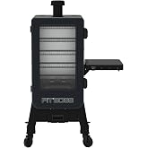 Pit Boss Navigator 3-Series WiFi &amp; Bluetooth Wood Pellet Vertical Smoker with LCD Digital Controller, 1,118-Sq. In. 5-Rack Cooking Space, 130&deg;F to 420&deg;F Temp Range, Meat Probe, 50 lb. Pellet Hopper