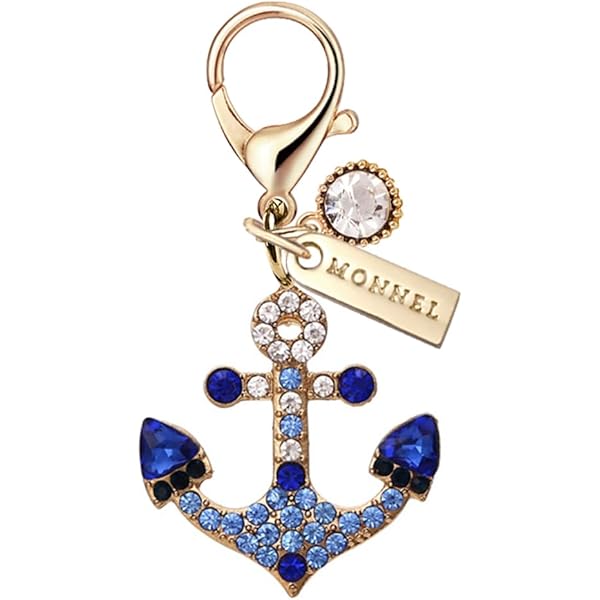 小物 US Exclusive Anchor Key Chain Buy Personalized Anchor Keychain | Carved Horn Accessories