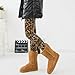 Stretchy Lady's Funky Brown Leopard Print Leggings Tights Pants