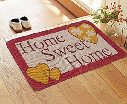 Saral Home Printed Anti Slip Jute Doormat -50X70 Cm