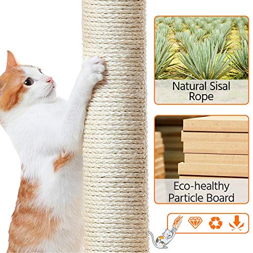Yaheetech 33in Cat Tree Cat Tower, Modern Cat Scratching Post with Cozy