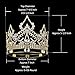 DcZeRong Queen Crowns Gold Women Crowns For Prom Pageant Party Queen Rhinestone Full Crowns