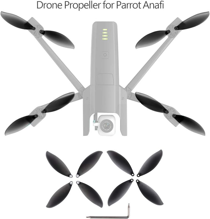 Quadcopter Blade, 8pcs Parrot Anafi Front and Back Propeller Blades Drone Quadcopter Accessory, As shown in the picture - Image 3