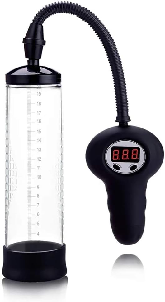 Men's Pennǐs Enlargement Pump Sleeve Muscle Extensǐon Extender Pressure Controller With Digital Pressure Gauge And Pressure Relief Valve
