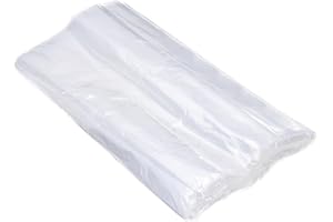 PATIKIL 100 Pcs Clear Flat Open Plastic Poly Bags 12x18 Inch 1 Mil Packaging Bags for Food, Home, Collectibles Storage, Provi