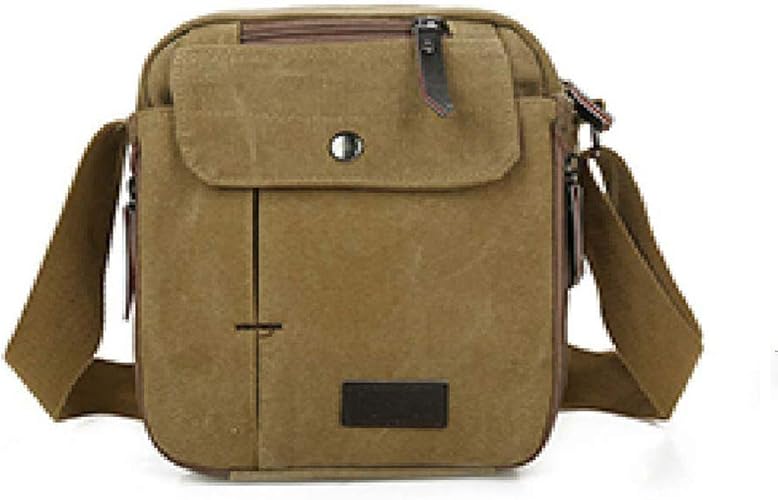 Amazon Biokosca ショルダーバッグ メンズバッグ メッセンジャーバッグ サコッシュ 斜めがけバッグ 帆布 ワンショルダー おしゃれ 大容量 多機能 男性用 便利 旅行用 通勤 通学 カーキ Biokosca ショルダーバッグ