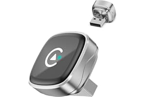 2026 Upgrade Ultra Mini CarPlay Wireless Adapter, Wireless Android Auto, 5.8 GHz WiFi, 3-5s Automatic Connection, USB-C/USB-A