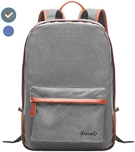School College Laptop Waterproof Backpack - Women &amp; Men Rucksack Bookbag Daypack (Grey)