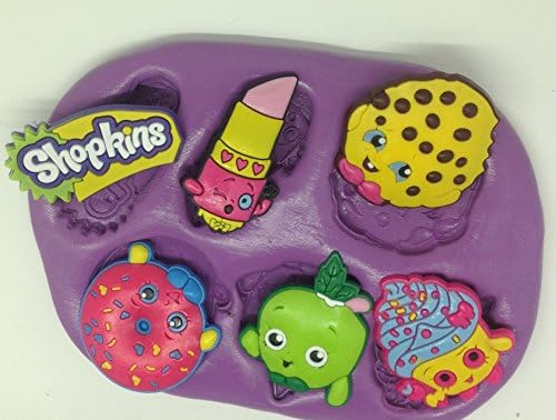Shopkins silicone mould / mold. characters.topper.cupcake.