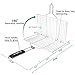 Yeeteching BBQ Grill Basket,430 Durable Food Grade Stainless Steel Fish Grilling Basket with Removable Handle for Fish Vegetable Steak Shrimp