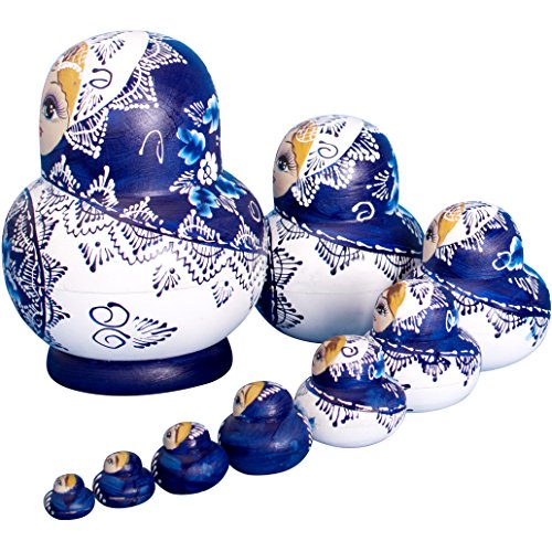 YAKELUS Russian Nesting Dolls Russian Dolls Matryoshka Doll Russian Dolls for Kids for Adults 10