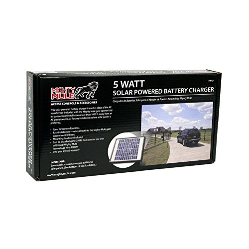 5 Watt Solar Panel Kit (FM121) for Mighty Mule Automatic Gate Openers
