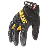 Ironclad SuperDuty Gloves, Large, Black, 1 Pair SDG204L