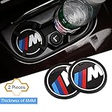 S-WEKA 2PCS M Line Car Interior Accessories Anti Slip Cup Mat for BMW 1 3 5 7 Series F30 F35 320li 316i X1 X3 X4 X5 X6 (2.9