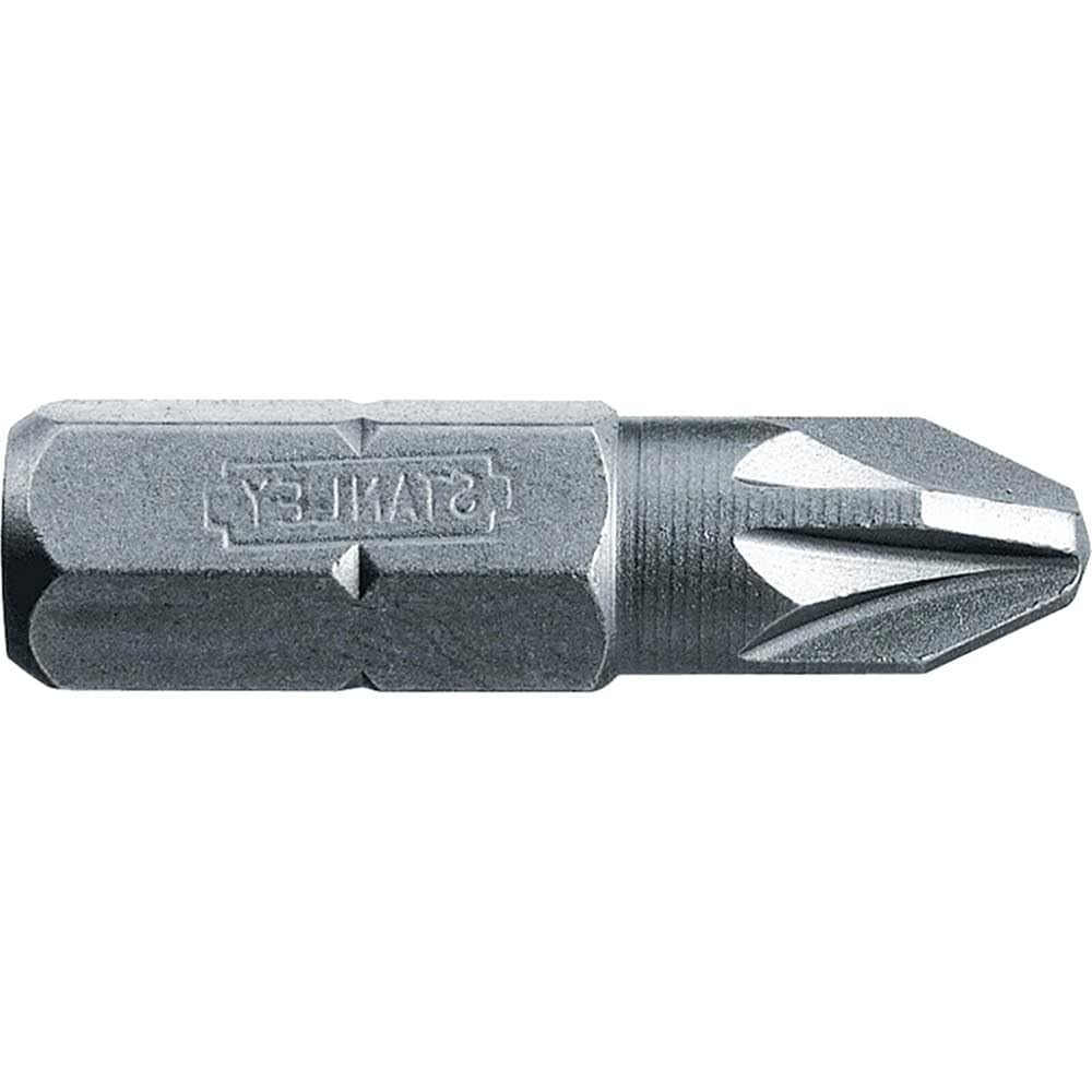 Stanley 168945B 25mm Pozidriv 1pt Bit 25mm (25 Pieces)