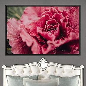signwin Framed Canvas Wall Art Blooming Closeup Botanical...