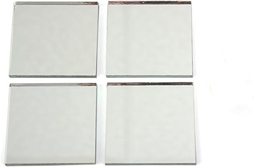 ARTLILY Square Mirror Mosaic Tiles Craft Mirror Pieces Self-Adhesive Glass Mosaic Tiles for DIY Craft 200pcs 2x2cm