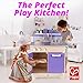 Hape Play Kitchen for Toddlers - Kids Kitchen Playsets for Pretend Play, Wooden Toys Kitchen Playset w/ 13 Toy Kitchen Accessories