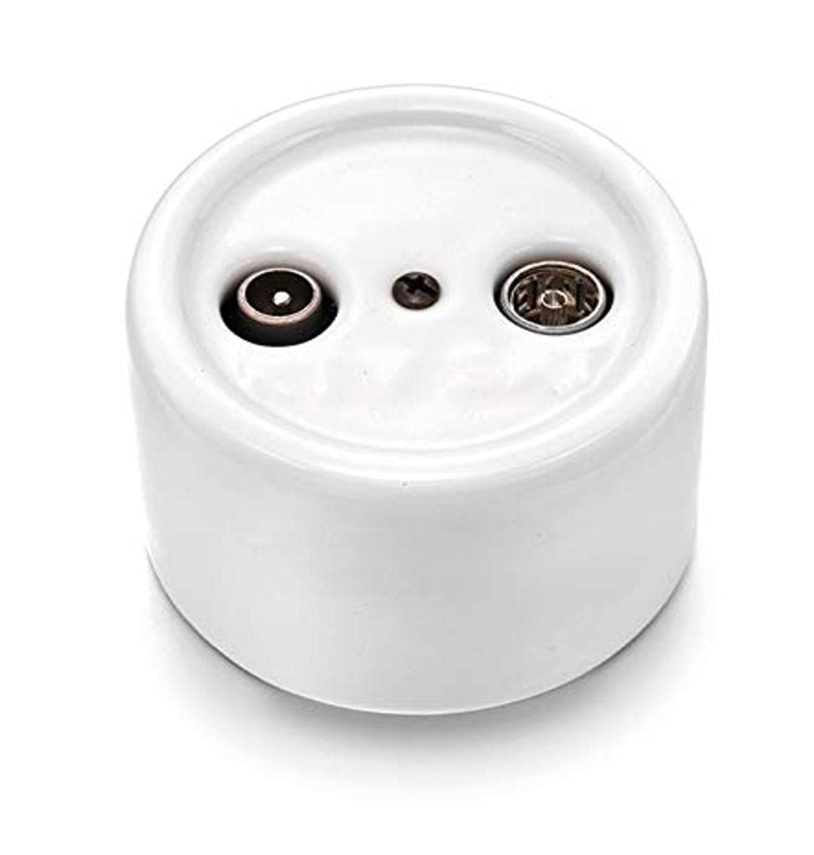 Fontini Garby Single Porcelain TV/Satellite Socket - Garby Pack