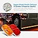 Partsam 14x Trailer Marker LED Light Double Bullseye 10 Diodes Clearance Light Red/Amber, 4×2 Tiger Eye/Double Bubble 12V Rectangular LED Side Marker Light Indicators Surface Mount RV Camper Trucksthumb 4