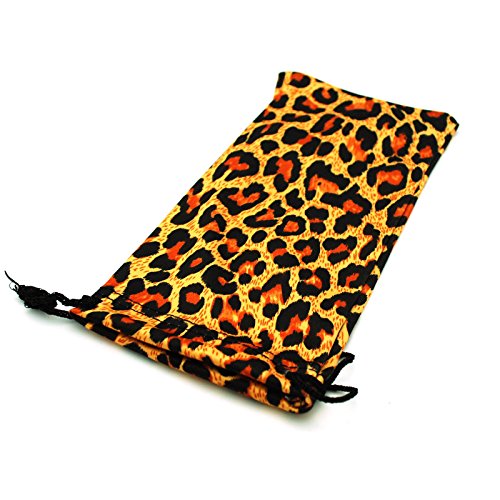 Leopard Micro Fiber Soft Pouches for Sunglasses Eyeglasses Reading Glasses