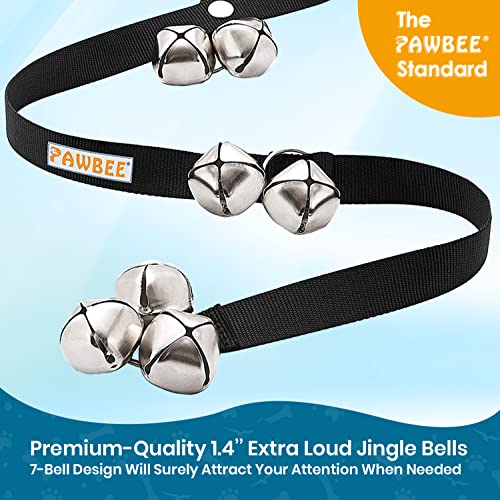 PAWBEE Dog Bell for Door Potty Training Set of 2 Adjustable Dog