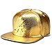 LEEYA NYU12 The New Crocodile Baseball caps A flat-brimmed hat hip-hop hat (Gold)