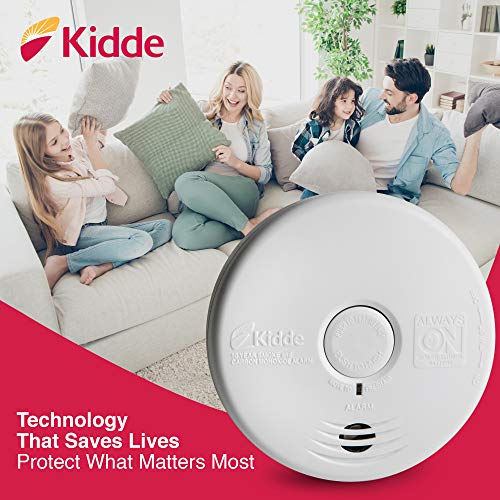 Kidde 21010170 10 Year Smoke and Carbon Monoxide Alarm Detector | Photoelectric | Kitchen | Model P3010K-CO