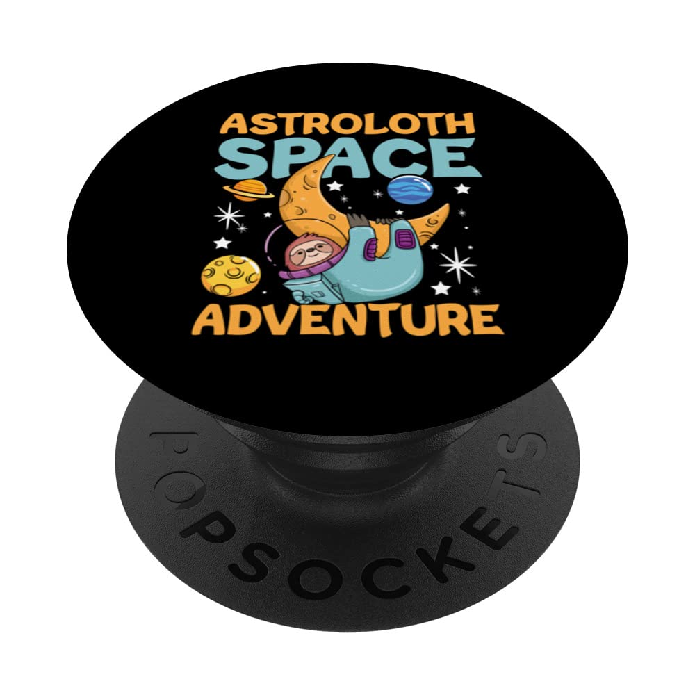 Astroloth Space Adventure Faultier for Adults and Kids PopSockets Swappable PopGrip