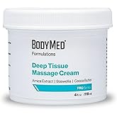 BodyMed Formulations Deep Tissue Massage Cream, 4 oz. – Fragrance-Free, All-Natural Cream for Massage Therapy – Leaping Bunny Certified – with Arnica Extract & Jojoba – Non-Staining, & Paraben Free