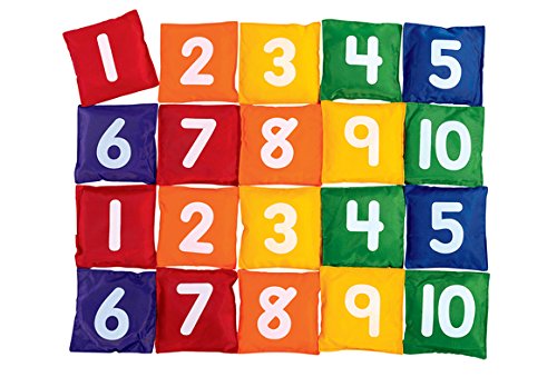 Excellerations 1-10 Number Beanbags - Set of 20 (Item # NUMTOSS)