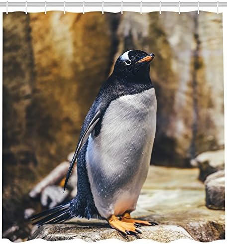 Custom It Walking Penguin Shower Curtains Size 69x84 Inch