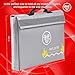Fireproof and Waterproof Money and Important Documents Bag - Fire Protective Storage for Valuables with Double Closure and Reflective Band
