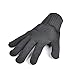 KMBEST Cut Resistant Gloves Stainless Steel Wire Mesh Level 5 Protection Pack of 1 Pair (One Size, Black)