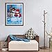 2 Pack 5D Diamond Painting Christmas Snowman Family for Adults by Number Kits, Christmas Eve Christmas Couple Full Drill Paint with Diamonds Mother and Son Home Decor 12x16 inch (30x40 cm)