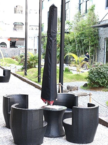 Umbrella Covers - Patio Waterproof Parasol Covers with Storage Zipper Bag Fits 7ft to 11ft Umbrellas for Outdoor Market Umbrellas