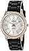 XOXO Women's XO8036 Black Bumpy Silicone Rubber Strap Watch