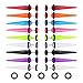 NASAMA 8pair Acrylic Stud Earrings Barbell Fake Gauges Kit Faux Plugs 16 Pieces (Taper 18pcs)