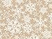 Tan White KRAFT Snowflakes Christmas Gift Wrap Wrapping Paper - 16ft Roll