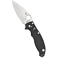 Spyderco Manix 2 Signature Knife with 3.37" CPM S30V Steel Blade and Durable Black G-10 Handle - PlainEdge - C101GP2